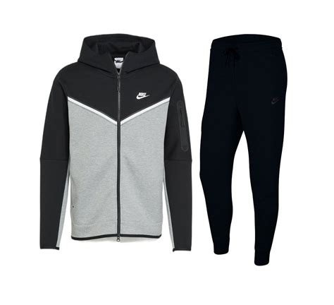 nike tech fleece zwart grijs broek|nike tech fleece.